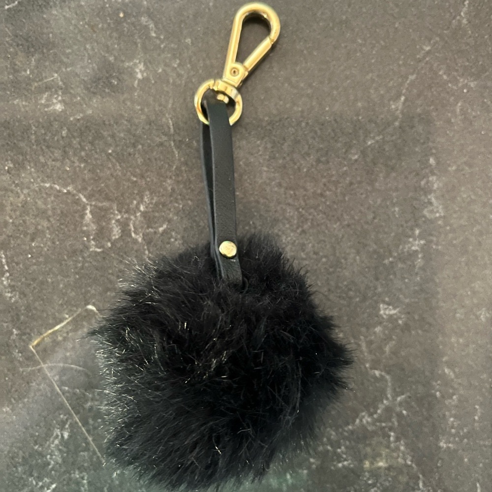 Gianni bini fuzzy ball purse charm